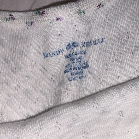 Brandy Melville Floral Eyelet Tank - Picture 3 of 3